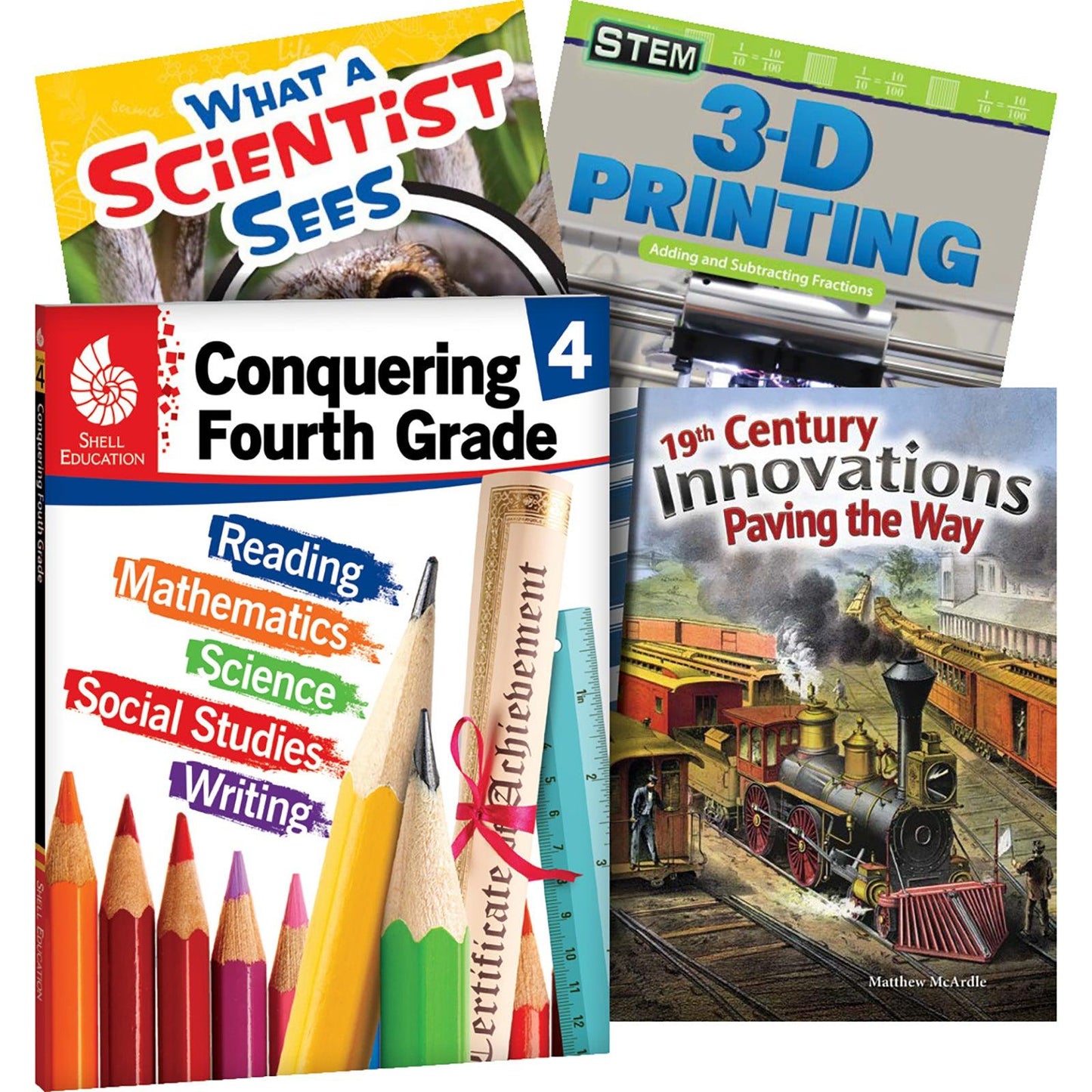 Conquering Fourth Grade, 4-Book Set - Loomini