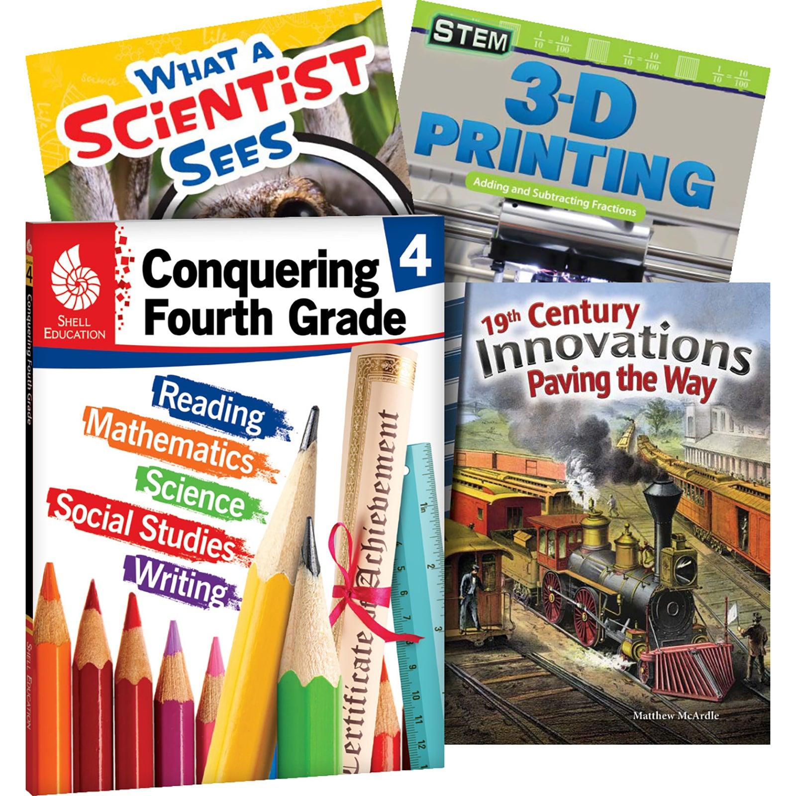 Conquering Fourth Grade, 4-Book Set - Loomini