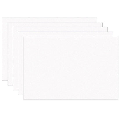 Construction Paper, Bright White, 12" x 18", 100 Sheets Per Pack, 5 Packs - Loomini