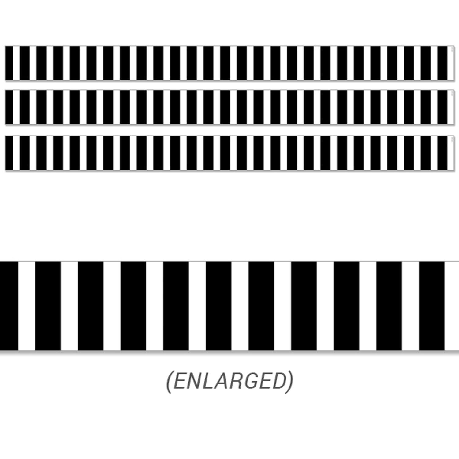 Core Décor Bold Stripes EZ Border, 48 Feet Per Pack, 3 Packs - Loomini