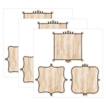 Core Decor Loop-de-Loop on Wood 6" Designer Cut-Outs, 36 Per Pack, 3 Packs - Loomini