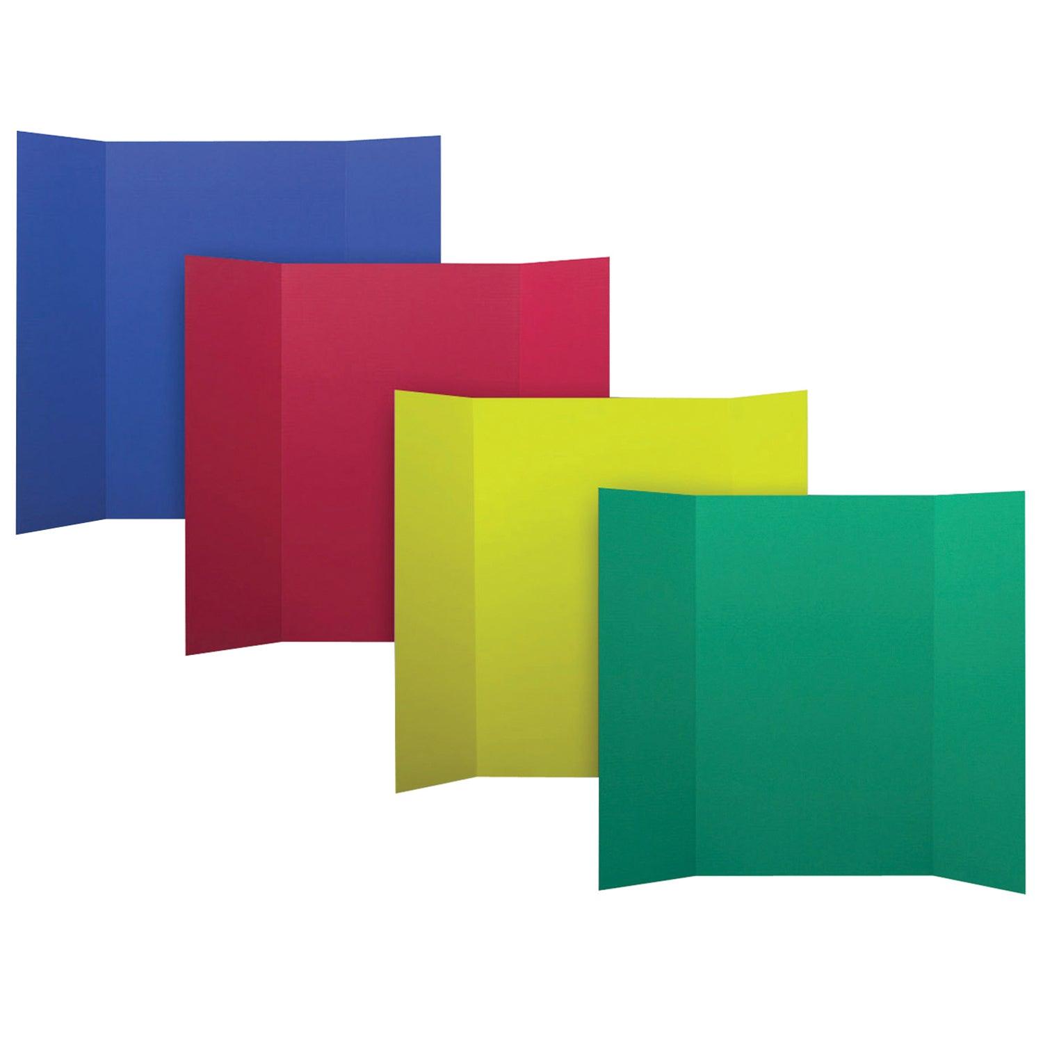 Corrugated Project Boards, 36" x 48", Assorted Primary Colors, Box of 24 - Loomini