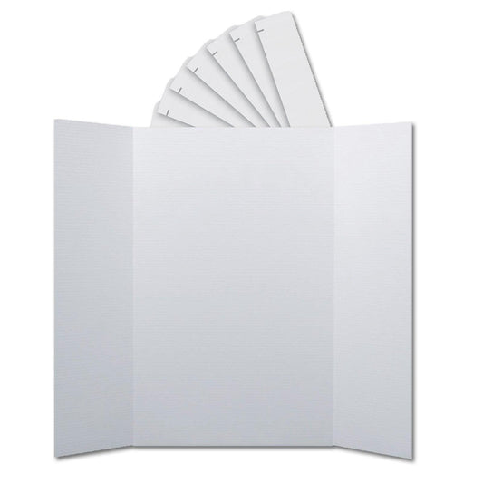 Corrugated Project Boards & Headers Set, 36" x 48", White, 24 Sets - Loomini