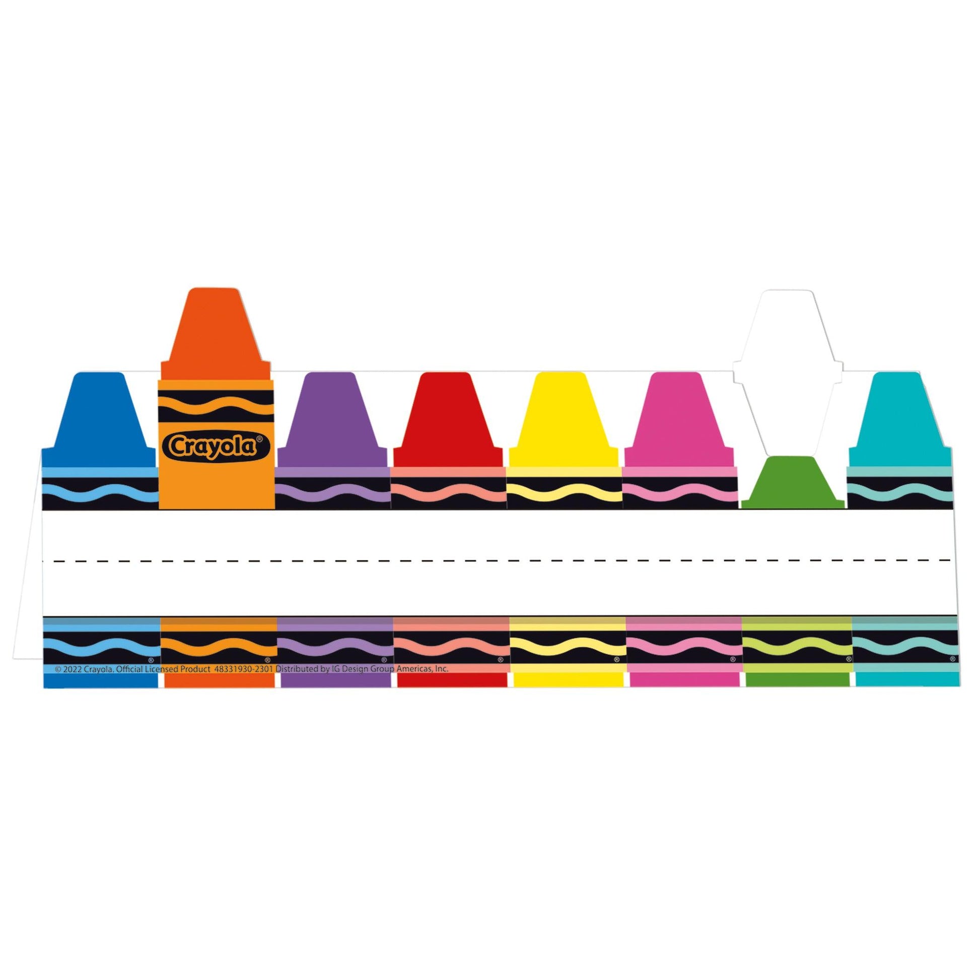 Crayola® Tented Name Plate, 9-5/8" x 6-1/2", 36 Per Pack, 6 Packs - Loomini