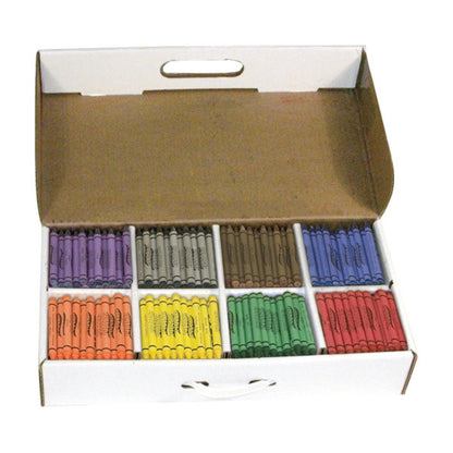 Crayons, Master Pack, 8 Colors (50 Each), 400 Count - Loomini