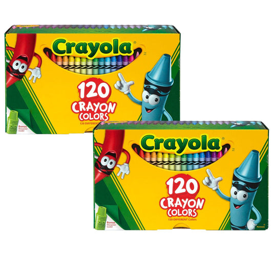 Crayons, Regular Size, 120 Per Box, 2 Boxes - Loomini