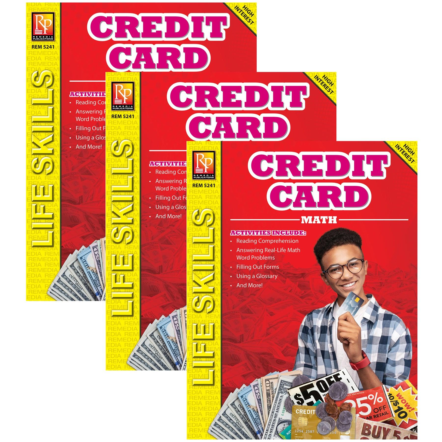 Credit Card Math: Life Skills Math Series, Pack of 3 - Loomini