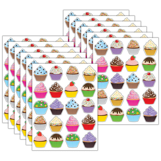 Cupcakes Stickers, 120 Per Pack, 12 Packs - Loomini