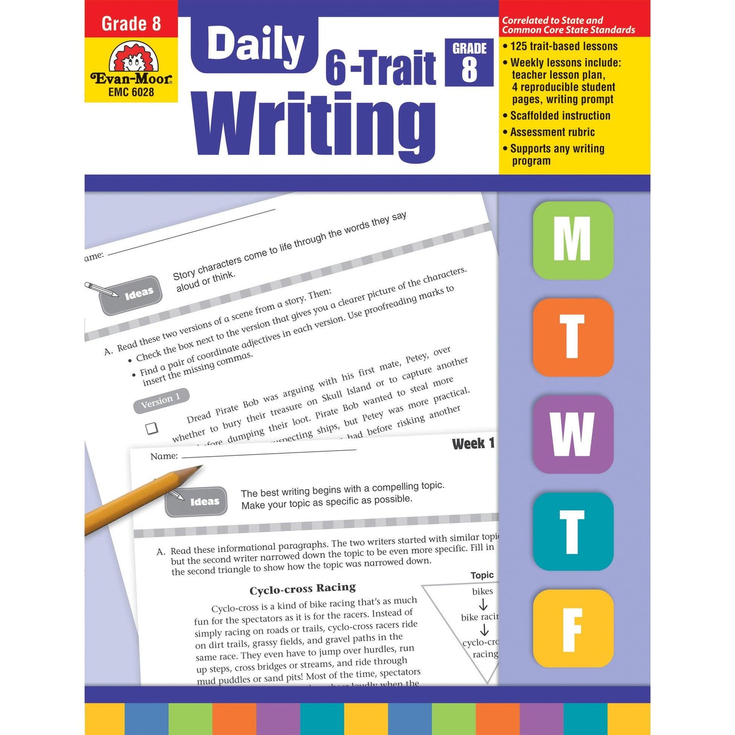 Daily 6-Trait Writing, Teacher's Edition, Grade 8 - Loomini