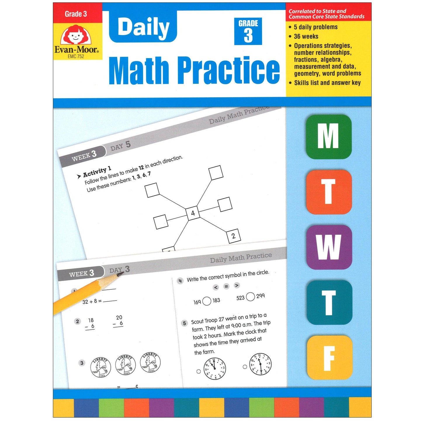 Daily Common Core Math Practice, Grade 3 - Loomini