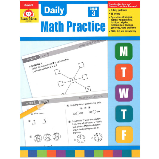 Daily Common Core Math Practice, Grade 3 - Loomini