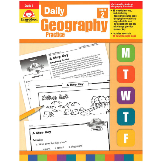 Daily Geography Practice Book, Grade 2 - Loomini