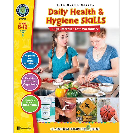 Daily Health & Hygiene Skills Book, Grade 6-12 - Loomini