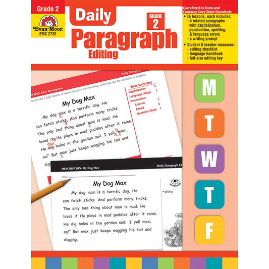 Daily Paragraph Editing Book, Grade 2 - Loomini