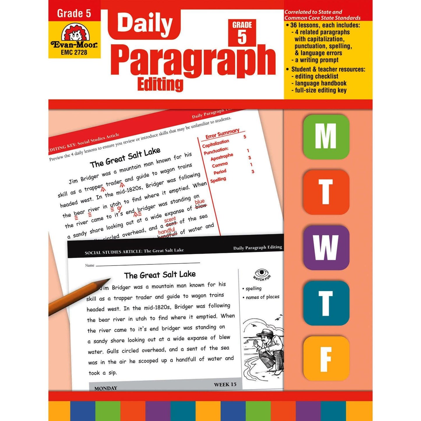 Daily Paragraph Editing Book, Grade 5 - Loomini