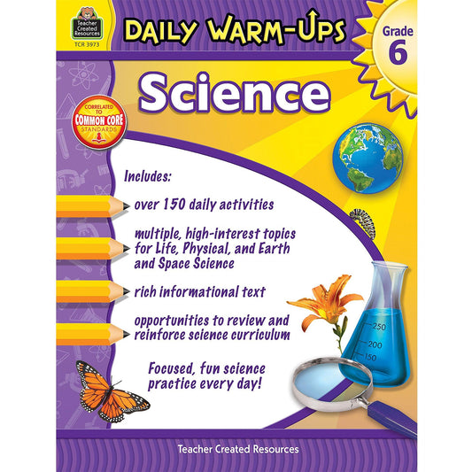 Daily Warm-Ups Science, Grade 6 - Loomini