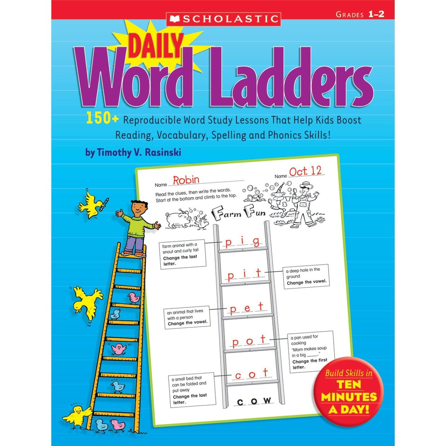 Daily Word Ladders Book, Grades 1-2 - Loomini