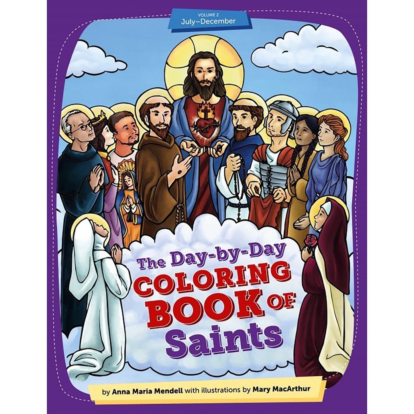 Day-by-Day Coloring Book of Saints Volume 2 - Loomini