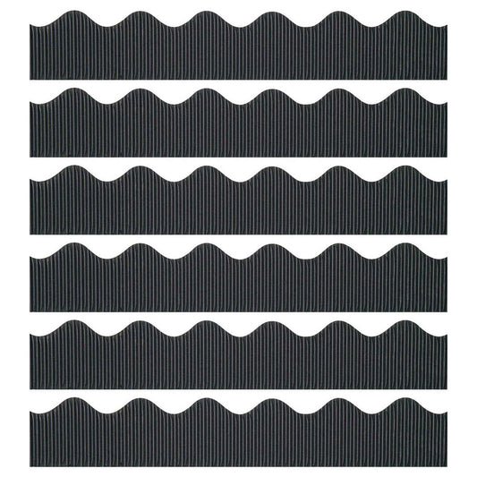 Decorative Border, Black, 2-1/4" x 50', 6 Rolls - Loomini