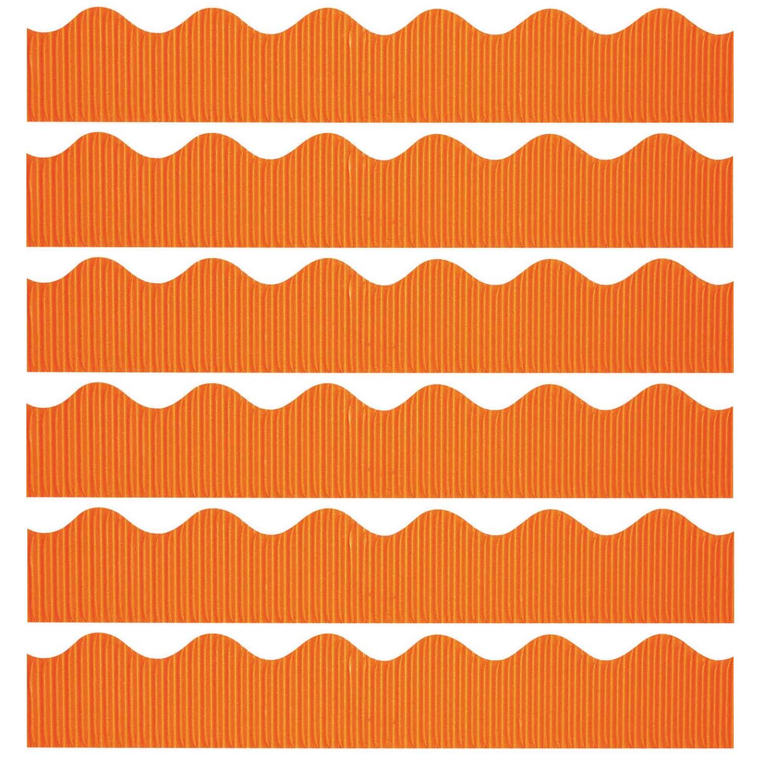 Decorative Border, Orange, 2-1/4" x 50', 6 Rolls - Loomini