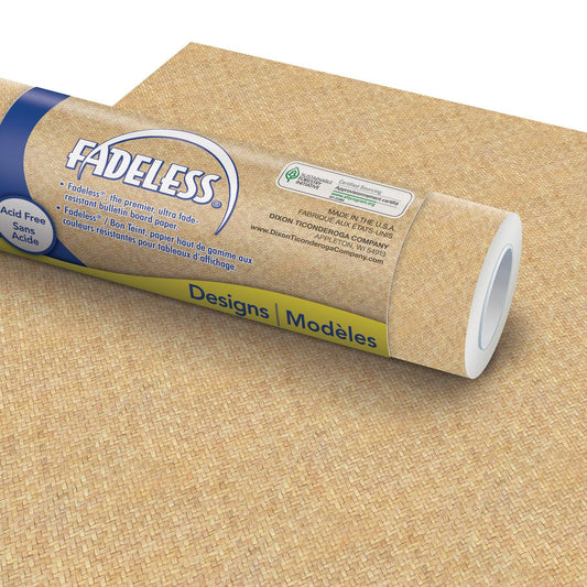 Design Roll, 48" x 12', Wicker, 4 Rolls - Loomini