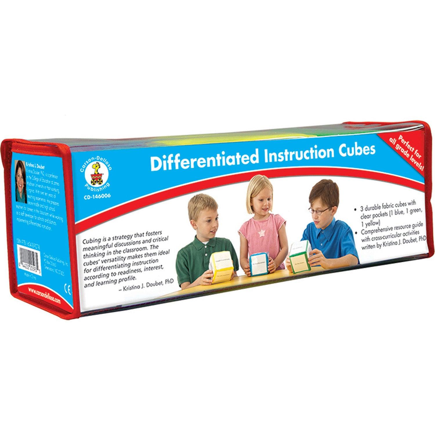Differentiated Instruction Cubes Manipulative, Grade PK-5, Pack of 3 - Loomini