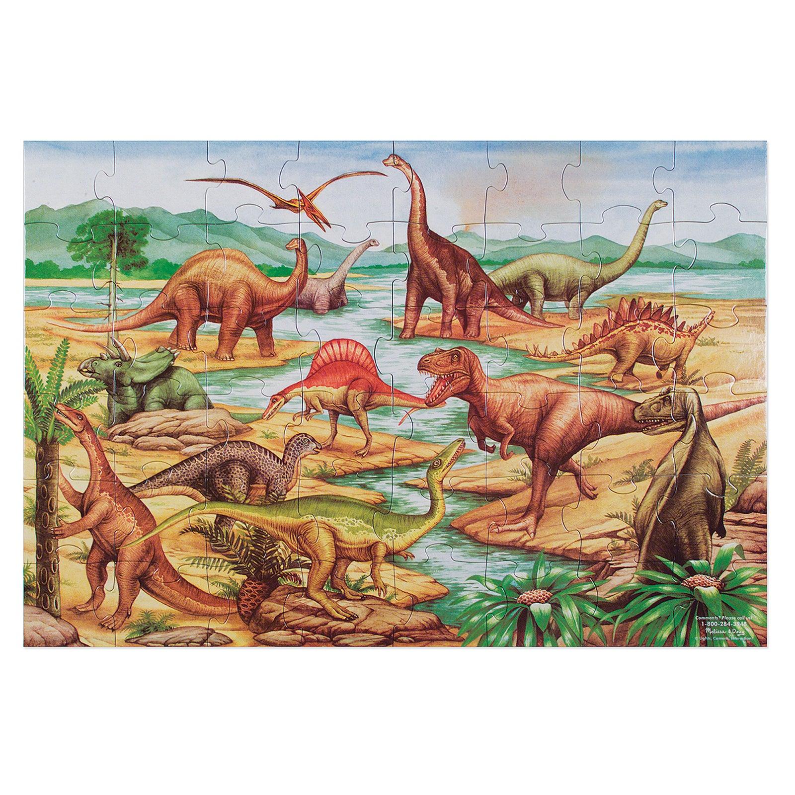 Dinosaurs Floor Puzzle, 24" x 36", 48 Pieces - Loomini