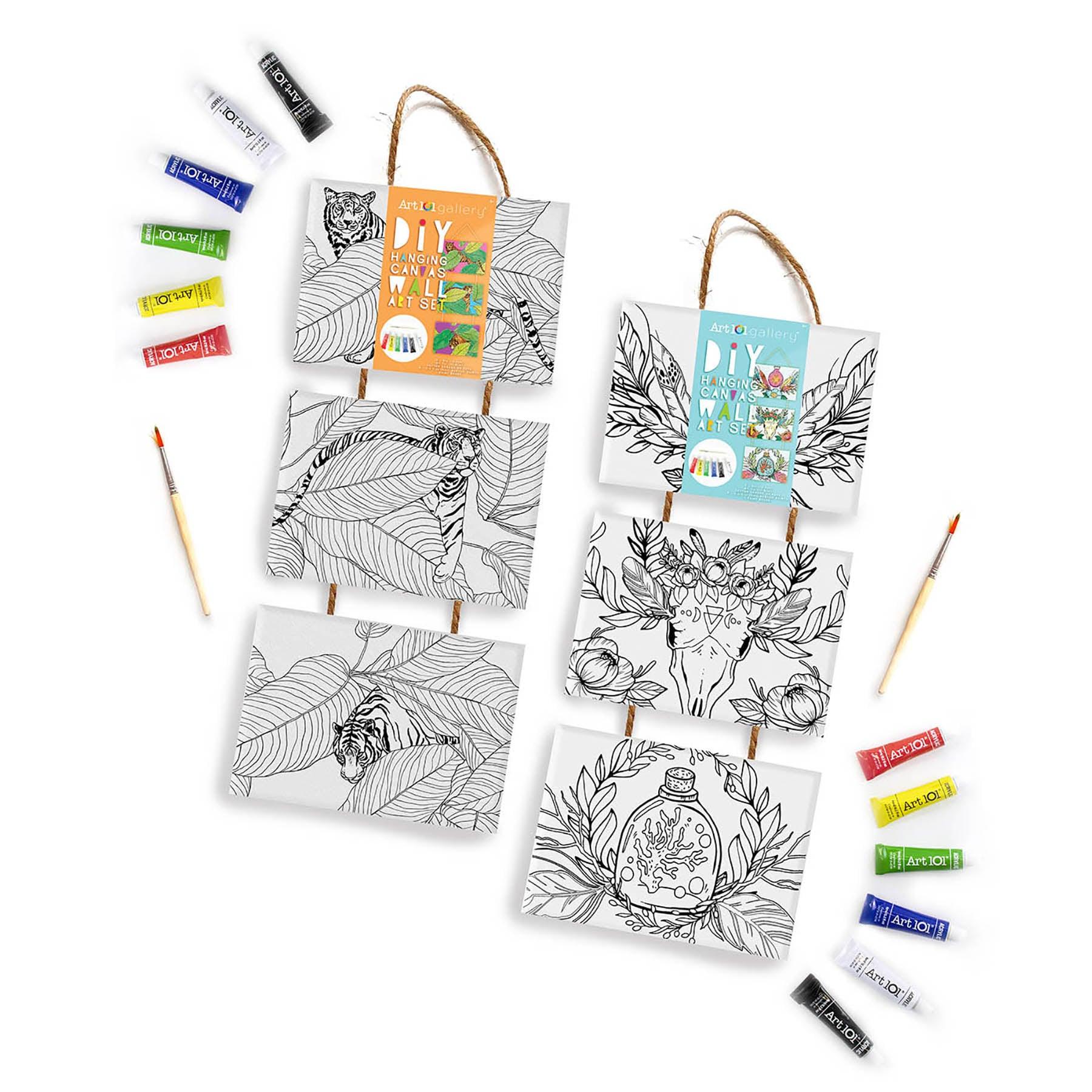 DIY Hanging Canvas Art Set 2-Pack - Loomini