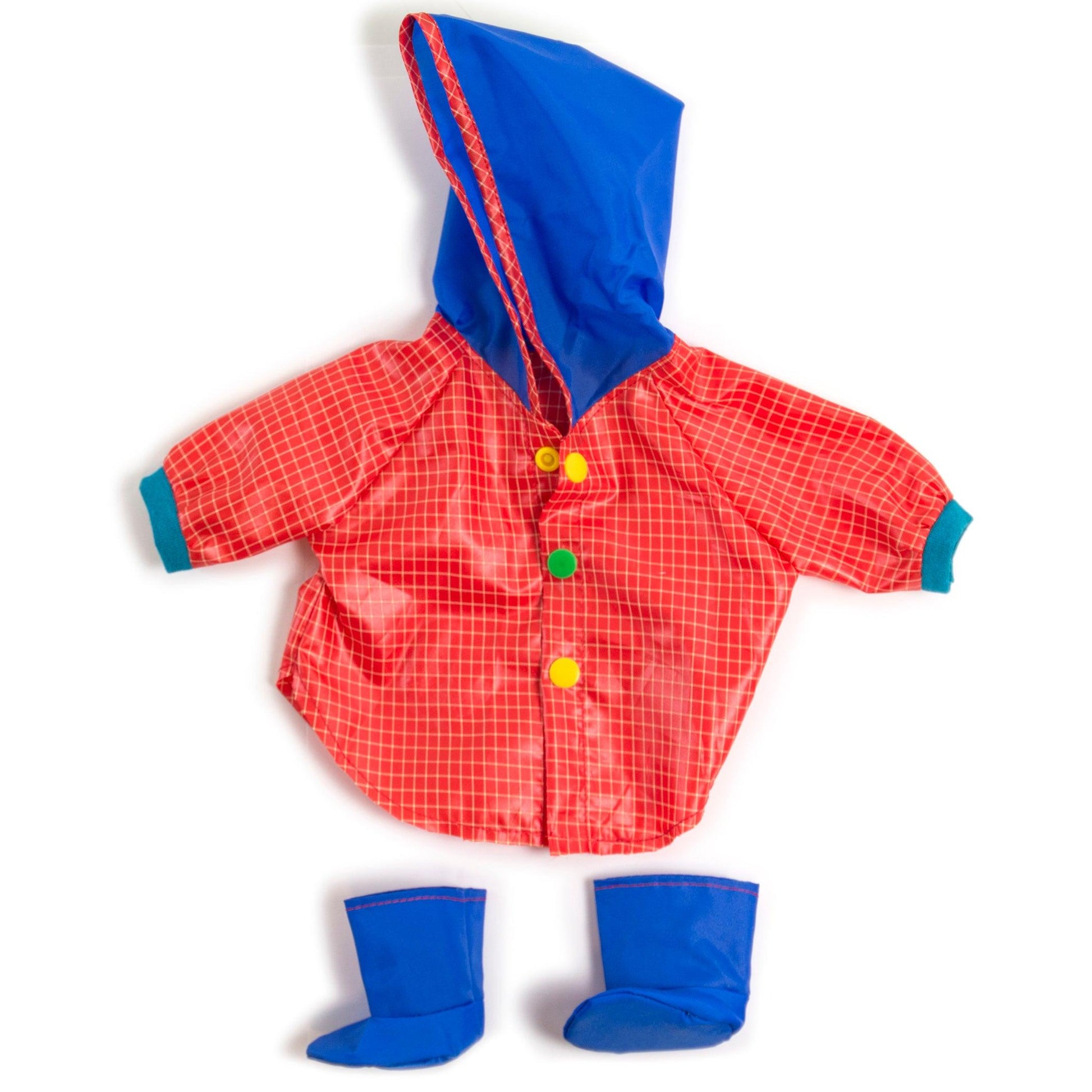 Doll Clothes, Rain Coat & Boots - Loomini