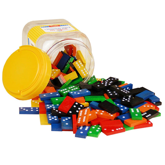 Double Six Color Dominoes - Set of 168 - Loomini