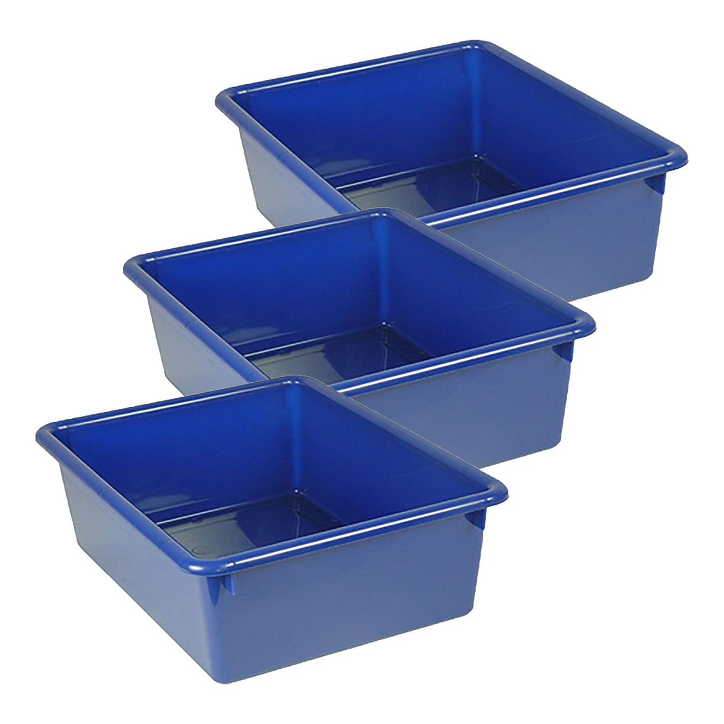 Double Stowaway® Tray Only, Blue, Pack of 3 - Loomini