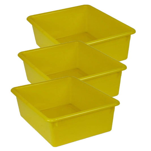 Double Stowaway® Tray Only, Yellow, Pack of 3 - Loomini