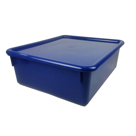 Double Stowaway® Tray with Lid, Blue - Loomini