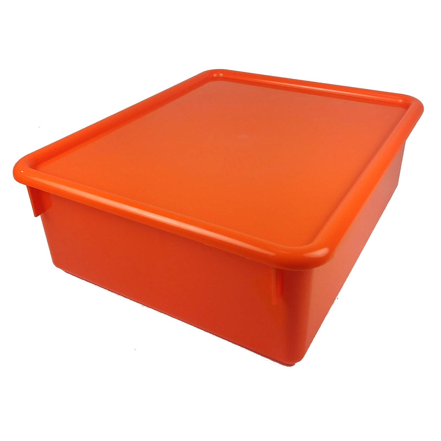 Double Stowaway® Tray with Lid, Orange - Loomini