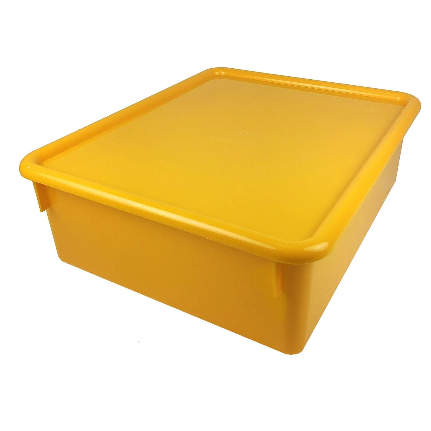 Double Stowaway® Tray with Lid, Yellow - Loomini