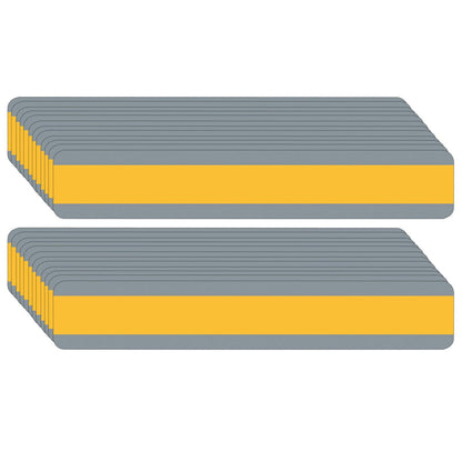 Double Wide Sentence Strip Reading Guide, 1-1/4" x 7-1/4", Goldenrod, Pack of 24 - Loomini