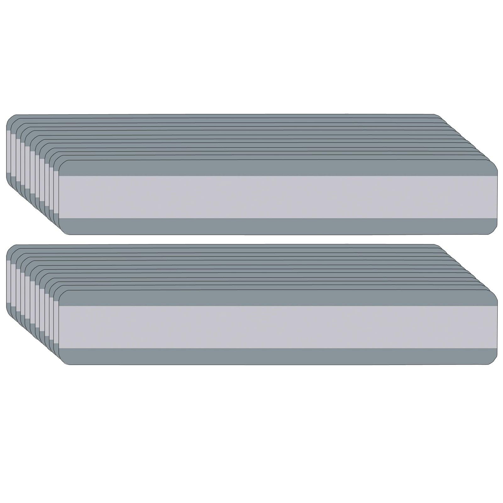 Double Wide Sentence Strip Reading Guide, 1-1/4" x 7-1/4", Gray, Pack of 24 - Loomini