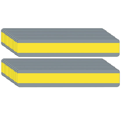 Double Wide Sentence Strip Reading Guide, 1-1/4" x 7-1/4", Yellow, Pack of 24 - Loomini