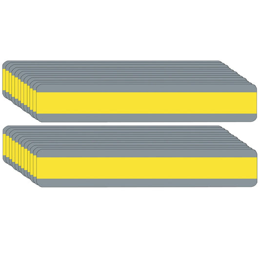 Double Wide Sentence Strip Reading Guide, 1-1/4" x 7-1/4", Yellow, Pack of 24 - Loomini
