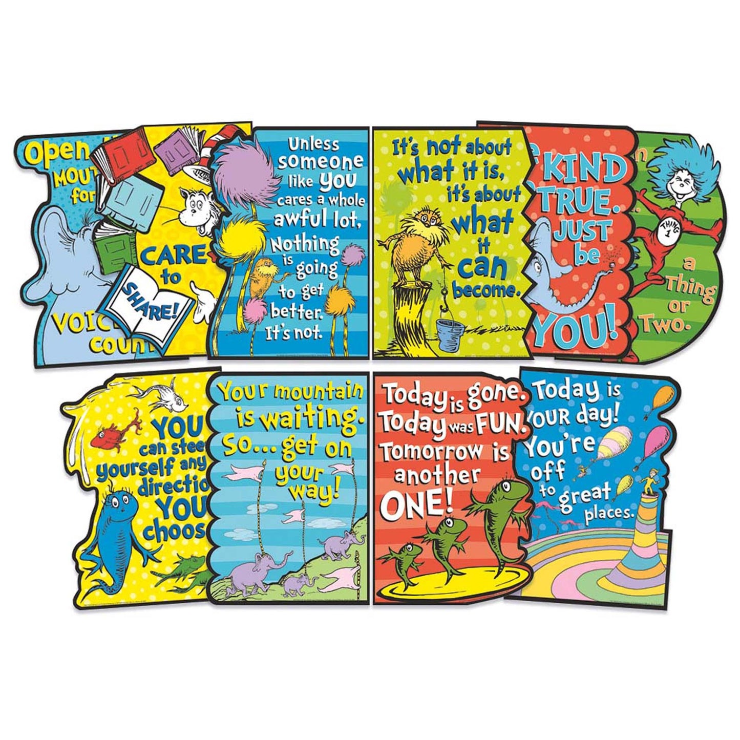 Dr. Seuss™ Die-Cut Poster Set - Loomini