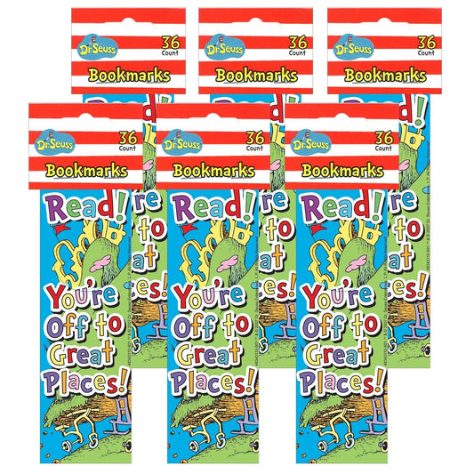 Dr. Seuss™ Oh, The Places... Bookmarks, 36 Per Pack, 6 Packs - Loomini