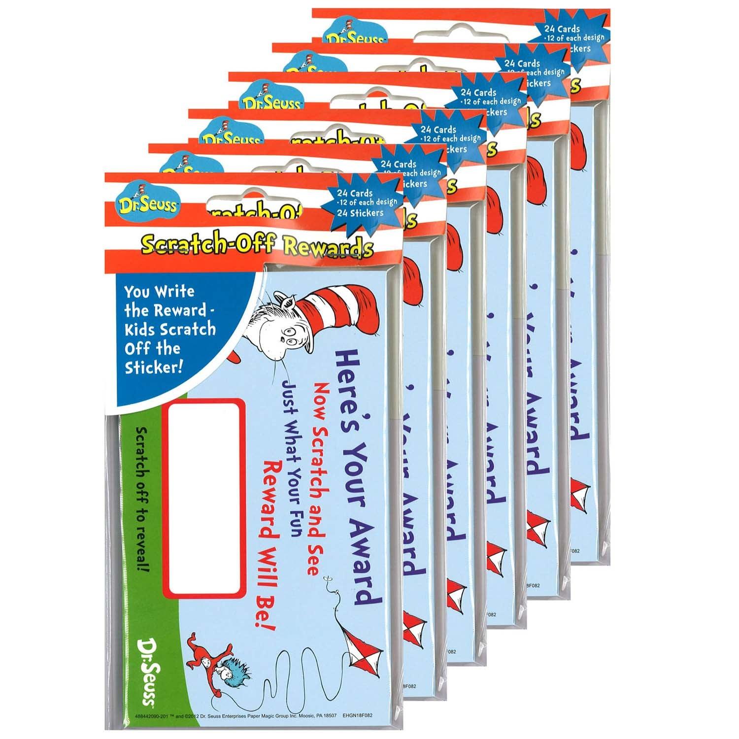 Dr. Seuss™ Scratch Off Rewards, 24 Per Pack, 6 Packs - Loomini