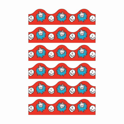 Dr. Seuss™ Thing 1 & 2 Deco Trim®, 37 Feet Per Pack, 6 Packs - Loomini