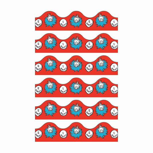 Dr. Seuss™ Thing 1 & 2 Deco Trim®, 37 Feet Per Pack, 6 Packs - Loomini