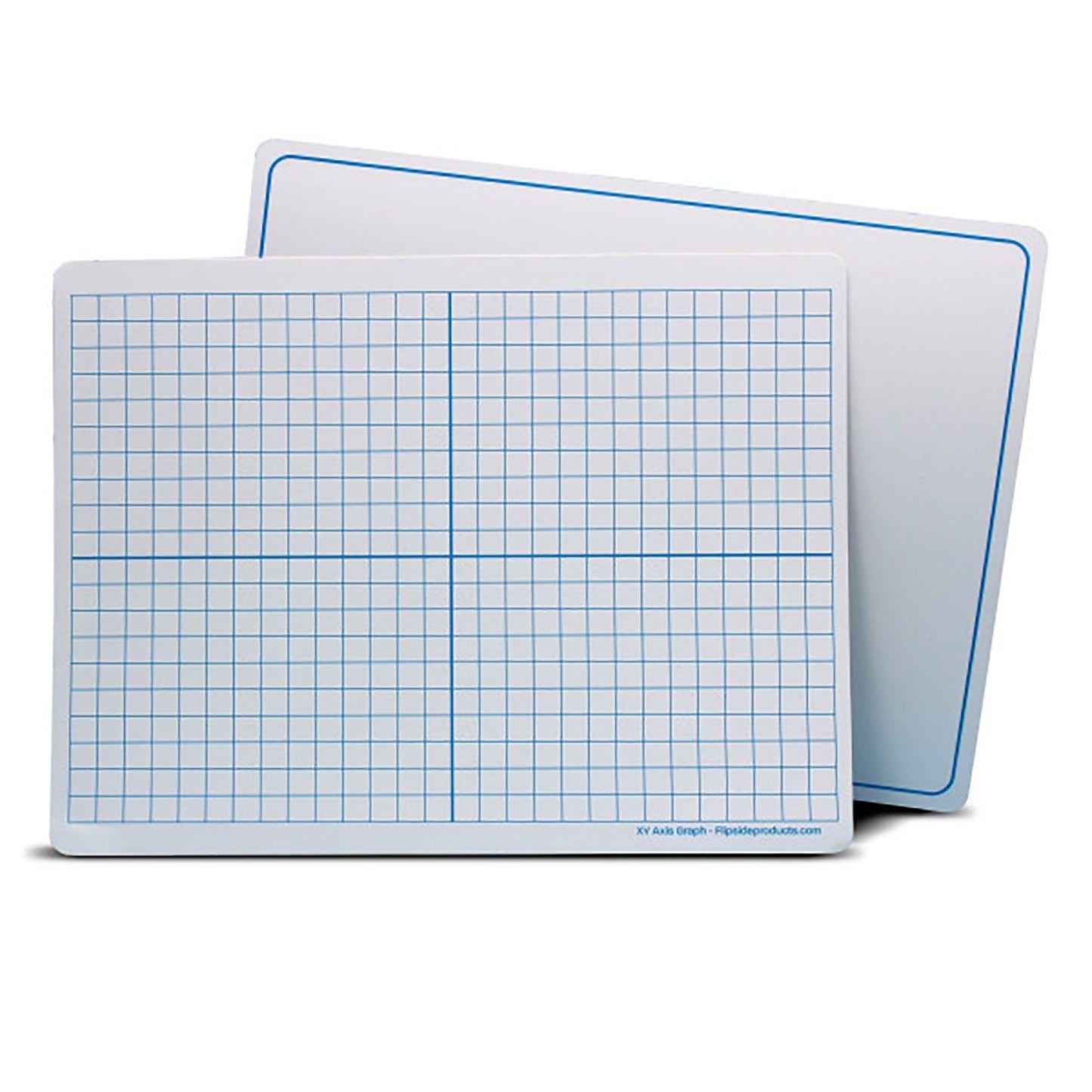 Dry Erase Learning Mat, Two-Sided XY Axis/Plain, 9" x 12", Pack of 24 - Loomini