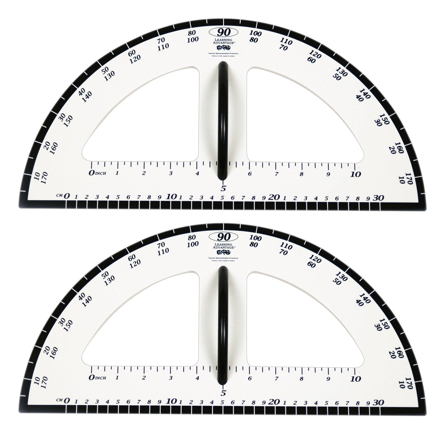 Dry Erase Magnetic Protractor, Pack of 2 - Loomini