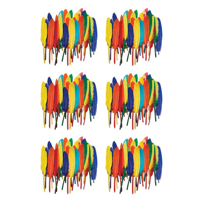 Duck Quills, Assorted Colors, 3" to 5", 14 grams Per Pack, 6 Packs - Loomini