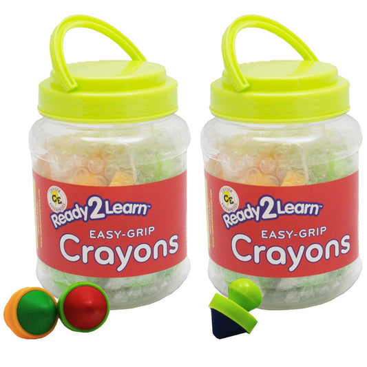 Easy Grip Crayons - 6 Per Set - 2 Sets - Loomini