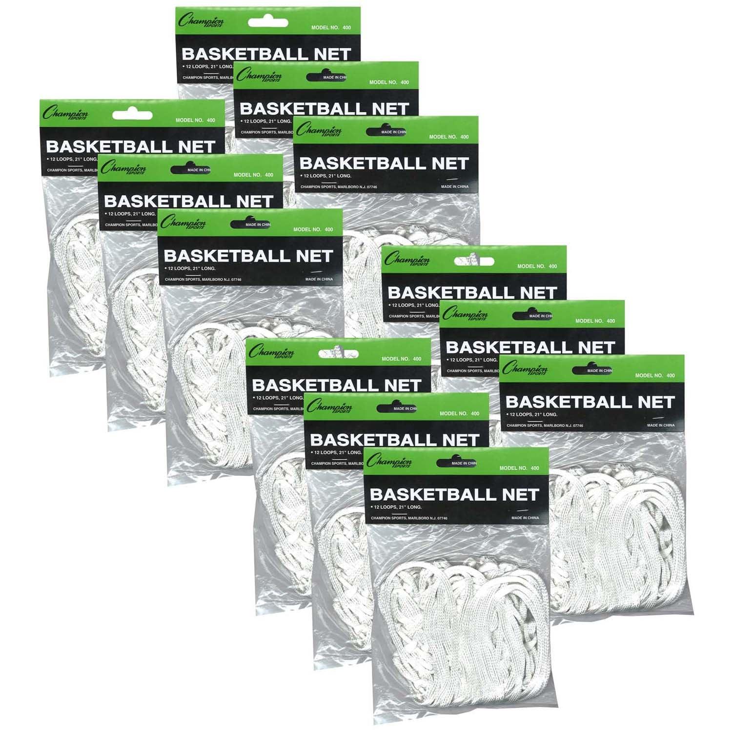 Economy Basketball Net, 4mm, Pack of 12 - Loomini