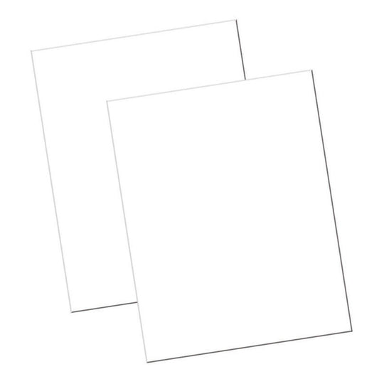 Economy Poster Board, White, 22" x 28", 100 Sheets - Loomini